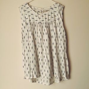 LOFT Black and white pattern tank